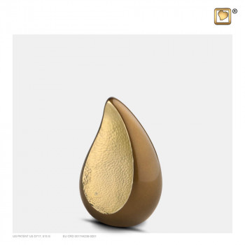 bruin-kleurige-mini-urn-goudkleurige-gehamerd-effect-druppel-teardrop-bronze-gold-hammered-klein_lu-k-581