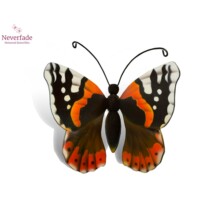 Houten mini-urn vlinder op granieten blokje, Atalanta