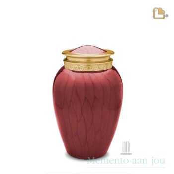 bordeaux-rode-urn-middelmaat-goudkleurig-accent-blessing_lu-m299