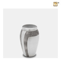 Mini-urn Majestic® Stripes met zwarte gravering, 505