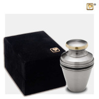 Mini-urn Classic® Vienna, zilver met zwarte band, 800