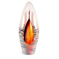 Glazen urn, “Spirit Krakele” in 3 kleuren-A08SK