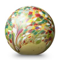 Glazen bol urn, “Elan Collection” Flowerfield, 4 maten-E01F