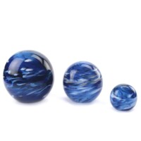 Glazen urn, “Elan Marble blauw”, 3 maten-E01MB