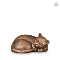 Dierenurn, liggende kat, Geert Kunen-UGK210
