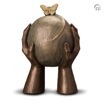 keramische-urn-bronskleurig-gouden-vlinder-metamorfose-3l_ugk033b