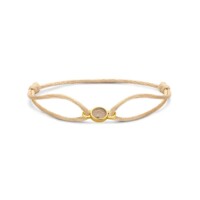 Koord armband rondje, 14kt goud, Ashes collectie, Just Franky
