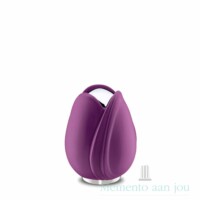 Tulip® Urn klein – Paars/zilver – K1054