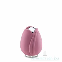 Tulip® Urn klein – Wit/zilver – K1055