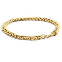 Charm armband chain in 14kt geelgoud, Just Franky