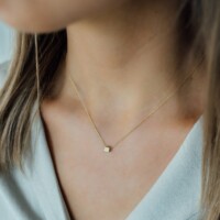 Cube, 2, inclusief collier, 14kt goud, Just Franky