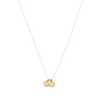 Coins, 2, inclusief collier, 14kt goud, Just Franky