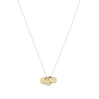 Coins, 3, inclusief collier, 14kt goud, Just Franky