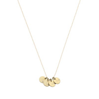 Coins, 4, inclusief collier, 14kt goud, Just Franky