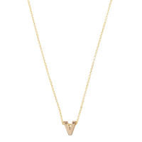 Capital, 1, inclusief collier, 14kt goud, Just Franky