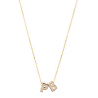 Capital, 2, inclusief collier, 14kt goud, Just Franky